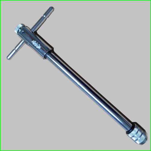 5-12mm 1/5 -1/2&#034; T-Handle Screw Tapping-assisting tool Reversible Wrench 295mm