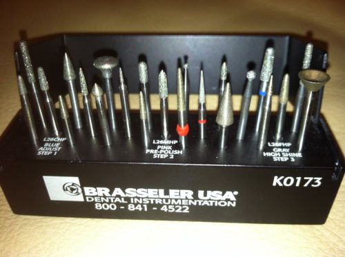 Dental diamond burs new and used (23 total sintered &amp; coating burs) for sale