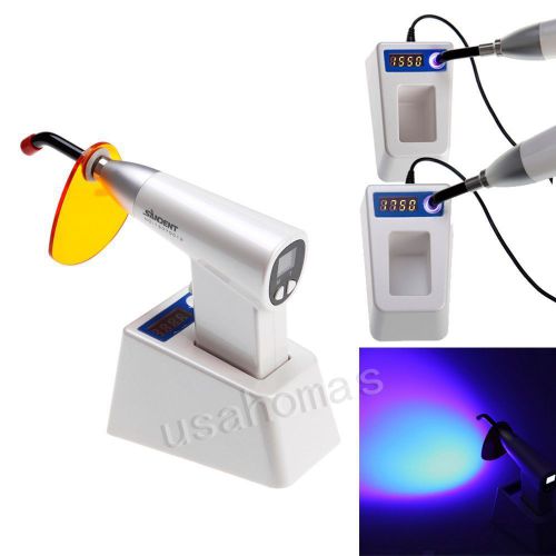 Dental cordless Wireless inductive charge LED curing light lamp with photometer