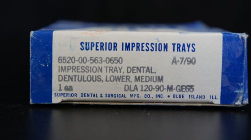 Superior Lower Medium Impression Tray Dental Dentulous