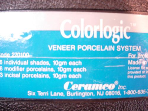 Dentsply Ceramco Colorlogic Veneer Porcelain System Kit