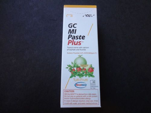 Dental GC MI Paste PLUS Tutti-Frutti (Tooth Mousse)-USA Seller-Exp 08/16