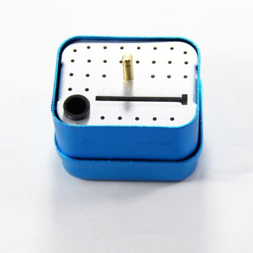 Blue003 dental aluminum multi-functional autoclave bur disinfection holder box for sale
