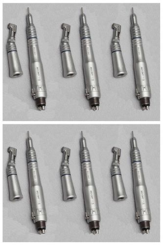 10X NSK Dental Low Speed Handpiece Contra Angle Complete Set E-type 4H Air Motor