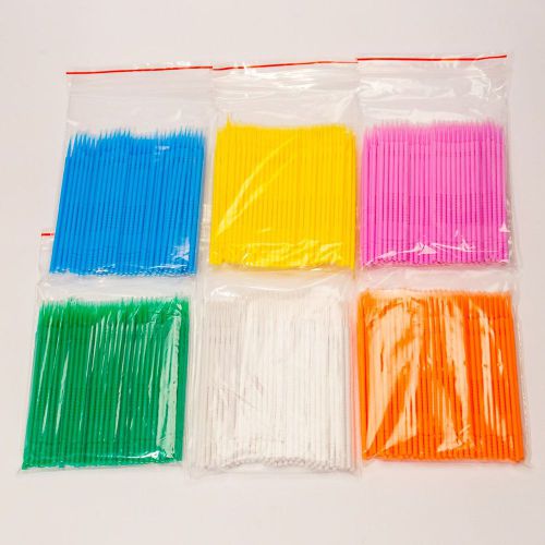 2000pcs Dental Disposable Micro Applicator Brush in bags, in 3 sizes