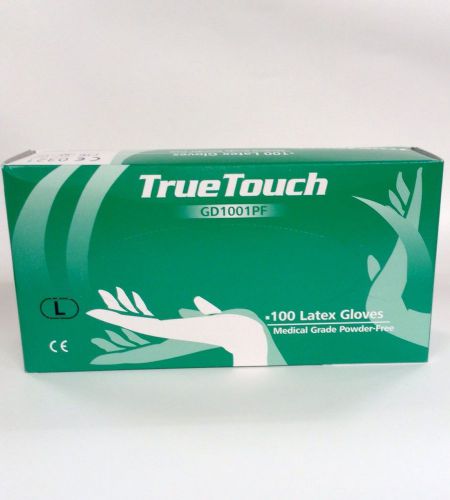 Truetouch Powder-Free Latex gloves large (10 x 100)