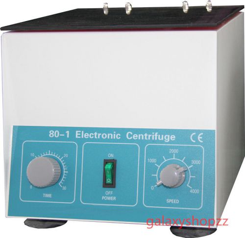 Electric Centrifuge Lab Medical Practice Timer 4000 rpm 20 ml x 6 1795*g CE