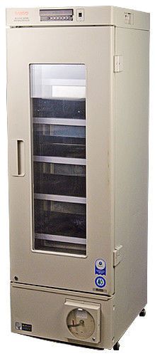 Sanyo mbr-304gr lab blood bank refrigerator freezer w/ digital controller, chart for sale