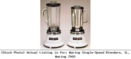 Waring single-speed blenders, 1l, waring 700s constant temperature unit for sale