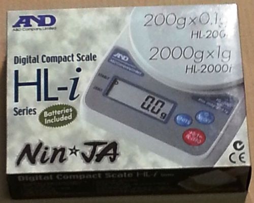 A&amp;D HLi-200 DIGITAL COMPACT SCALE #920-096
