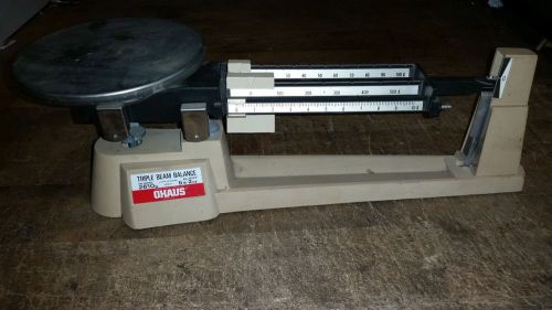 Triple beam balance precision scale weight ohaus 700 series 2610g vtg for sale