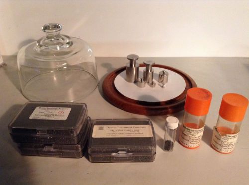 (6) Denver Instruments Precision Weights 200g-1g With Glass Dome