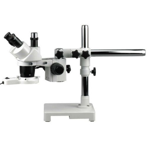 20x-30x-40x-60x trinocular boom stereo microscope + fluorescent light for sale