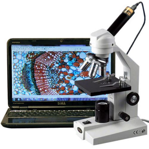 40x-400x student compound microscope + usb digital imager camera for sale