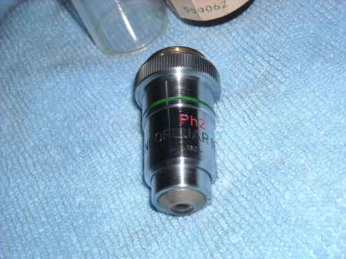 Carl zeiss microscope objective lens_16mm_16x_ph2 neofluar 16/0.40_160/- for sale