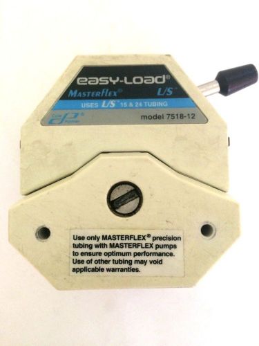 Masterflex easy-load pump head 7518-12 (l/s 15 &amp; 24 tubing) for sale