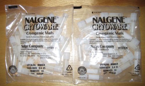 Nalgene Cryogenic 2ml vial #5000-0020, Quantity 50