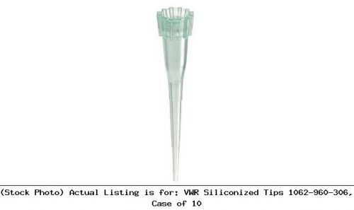 VWR Siliconized Tips 1062-960-306, Case of 10 Liquid Handling Unit