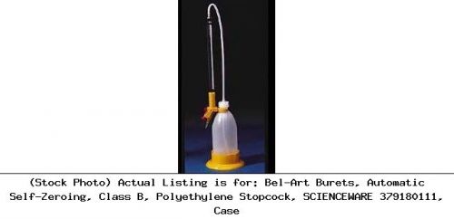 Bel-Art Burets, Automatic Self-Zeroing, Class B, Polyethylene : 379180111