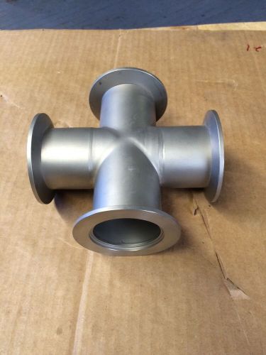 Nw50 x 4 way tee stainless steel vacuum fitting for sale