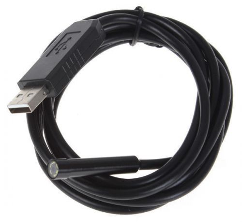 2m Waterproof USB Cable 1/9 CMOS 7mm Lens Mini Endoscope with 6 LEDs