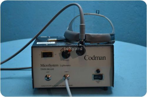 CODMAN MICROSYSTEM TWIN BEAM LIGHT SOURCE WITH HEAD LAMP *