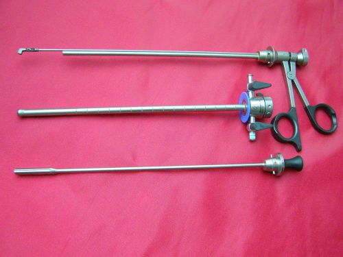 OLYMPUS Cystoscope Rigid Opitical Forceps Sheath Set, A2965,A2915,A0407 Obtuter