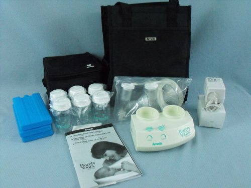 Ameda purely yours double electric breast pump w/ custom fit flanges   ***new*** for sale