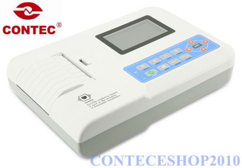 CONTEC ECG300GT Digital ECG Machine with USB,3Channel 4.3Touch Screen Software