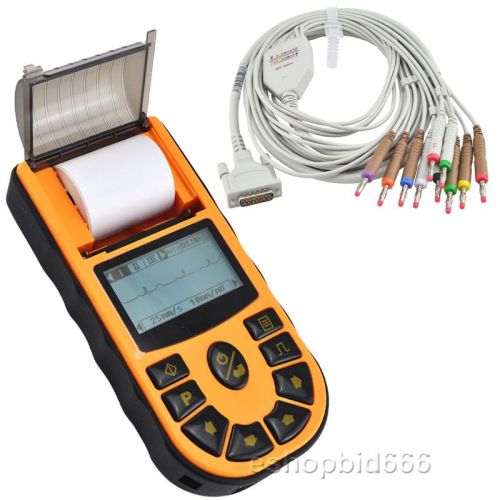 CONTEC Digital 1-channel Handheld Electrocardiograph ECG Machine + Software CE