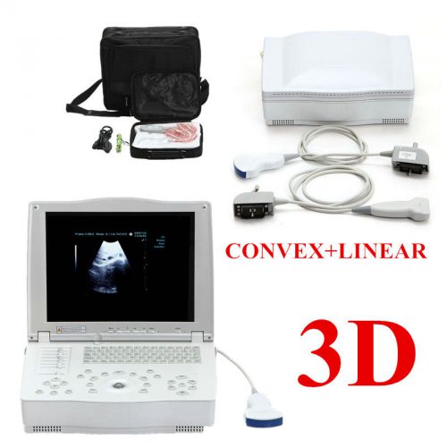 Ce 3d portable digital notebook laptop ultrasound machine scanner system+2probes for sale