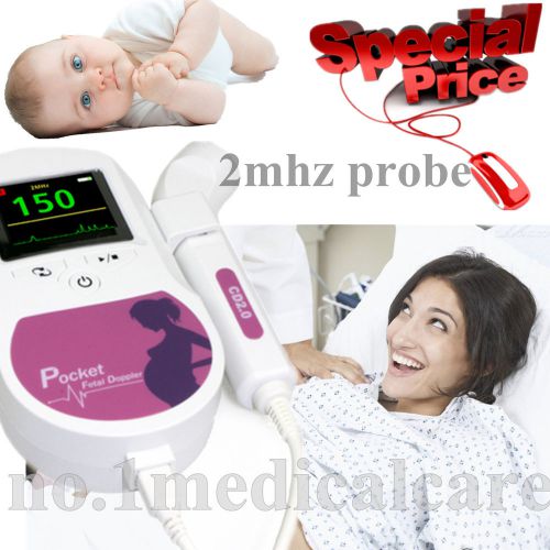 ConTec LCD Prenatal Fetal Doppler,Sonoline C, 2M probe+ free gel+ eraphone