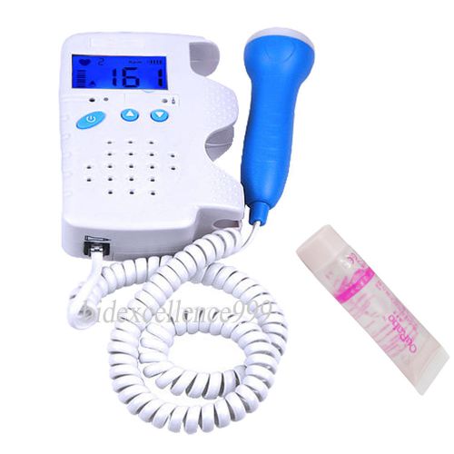 2015 new lcd display fetal doppler baby heart monitor 3mhz with speaker  ce fda for sale