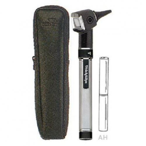 Welch allyn otoscope with aa battery handle and soft case 22821 for sale