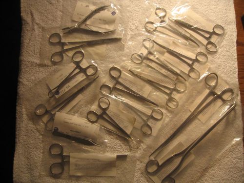 Assortment of 16 new sklar instruments forceps &amp; clamps - various styles for sale