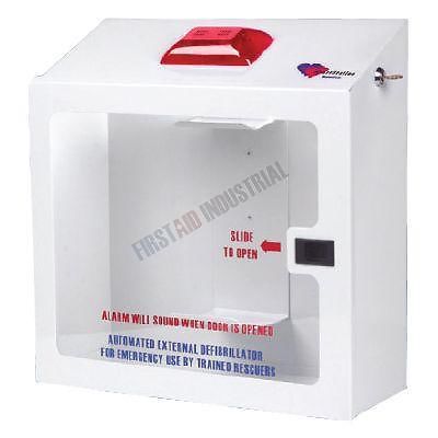 Heartstation recessed aed cabinet - 17&#034; x 16&#034; x 6.25&#034; - alarm - strobe - securit for sale