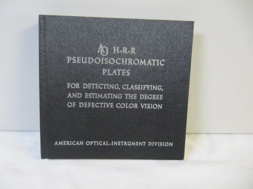 THE ORIGINAL AO H-R-R PSEUDOISOCHROMATIC PLATES