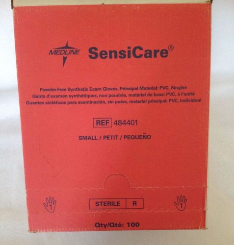Medline sensicare sterile small singles synthetic gloves partial box 34 pairs for sale