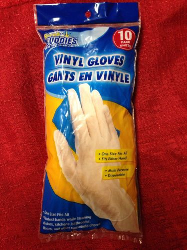 Arm &amp; Hammer 10 Latex Gloves Multi-purpose One Size Fits All Disposable