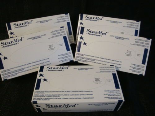 StarMED Sempermed Powder Free Latex Exam Glove Case (10 Boxes=1000 Gloves)