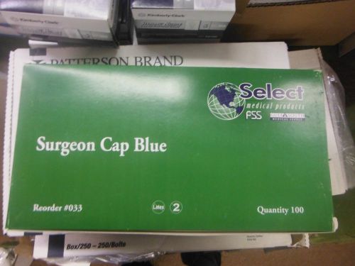 SELECT SURGEON CAP BLUE 100/BOX