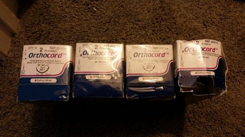 Orthocord Sutures 2, ref 223113, taper (mo-7), lot of 42.