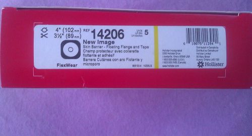 Hollister New Image Skin Barrier Floating Flange REF:14206 BOX of 5 exp. 10/2018
