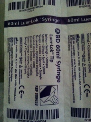 BD 2 Ounce 60ml Syringe Luer-Lok Tip Lot Of 32