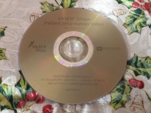 VASER SHAPE Patient information Video Loop DVD Plastic Surgery/aesthetics Solta