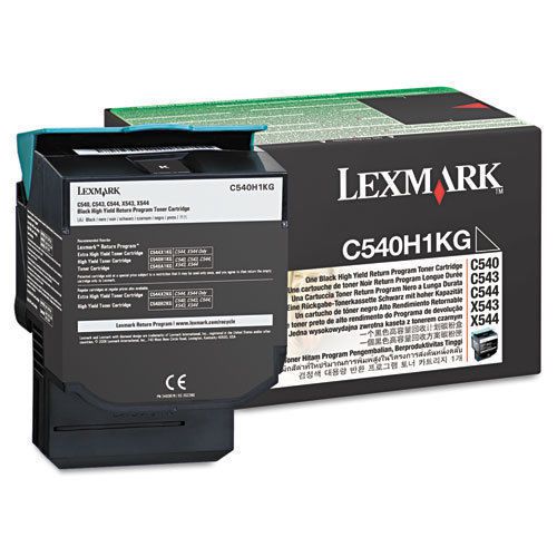 Lexmark C540H1KG. High Yield Return Program Black Toner Cartridge NEW In Box