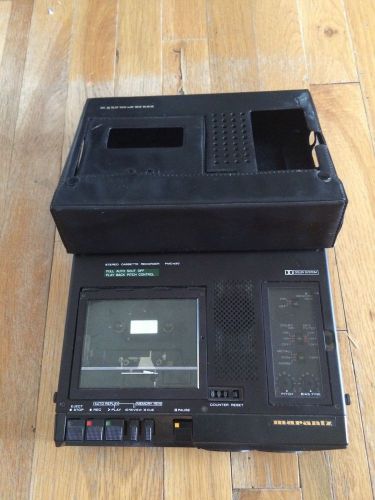 Rare Vintage MARANTZ PMD420 Pro Cassette Tape Recorder with Case (As Is)