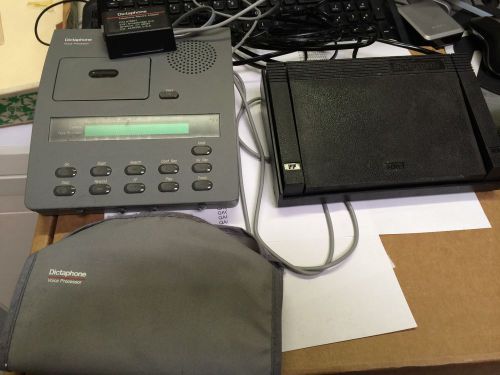 Dictaphone 3750 Microcassette Transcriber Machine with pedal and headset
