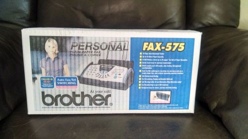 BROTHER FAX-575 Personal Plain Paper Fax Phone Copier / NIB / Never opened