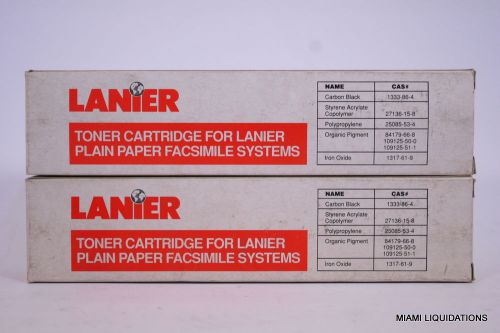 LOT OF 2 Lanier Toner Cartridge TN-38 491-0248 Black GENUINE